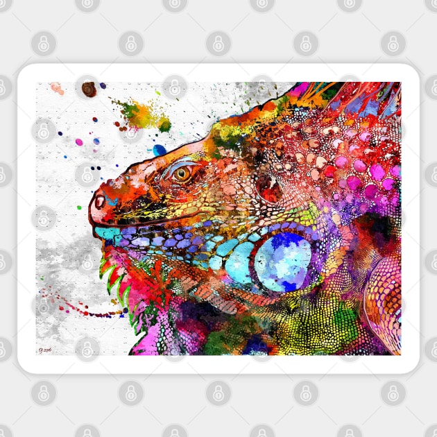 Iguana Grunge Sticker by danieljanda